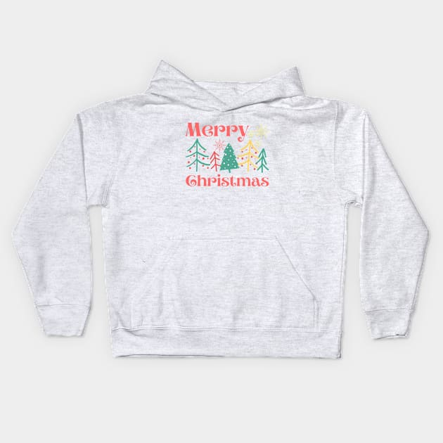 Merry Christmas Kids Hoodie by YasStore